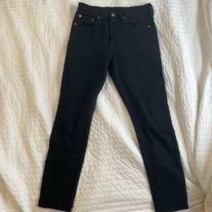Levi’s 501s skinny black jeans